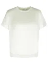 Simkhai Addy Acetate Blend Crew Neck T-shirt In White