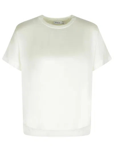 SIMKHAI 'ADDY' WHITE ACETATE BLEND T-SHIRT