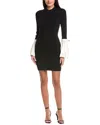 Simkhai Agathea Bell-sleeve Knit Combo Mini Dress