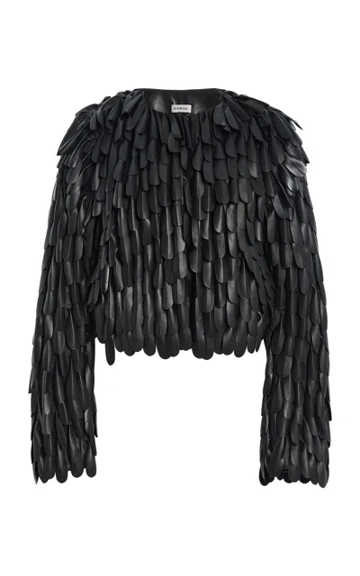 Simkhai Ailise Leather Jacket In Black