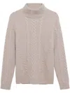 Simkhai Ajax Cable-knit Jumper In Neutrals