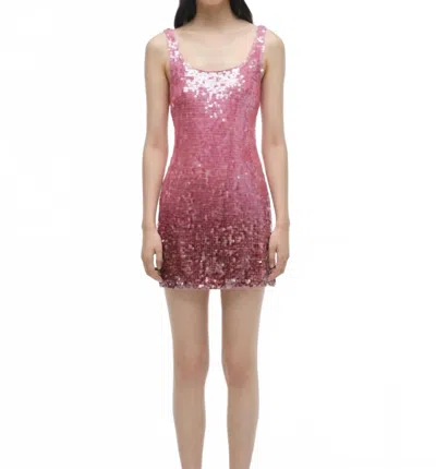 Simkhai Alayna Mini Dress In Sorbet Sequin In Pink