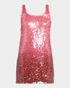 Simkhai Sequinned Alayna Mini Dress In Pink