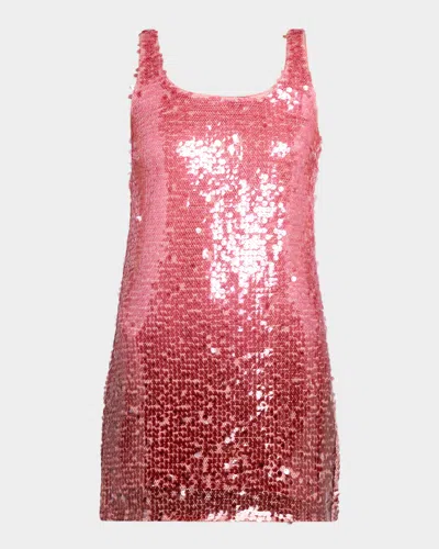 Simkhai Alayna Sequined Mini Dress In Pink