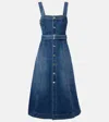 Simkhai Womens Trancoso Alba Bustier Denim Midi Dress