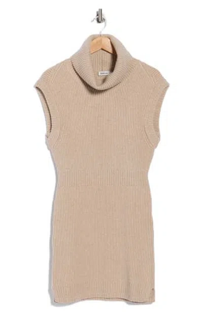 Simkhai Albanie Turtleneck Wool Blend Minidress In Oatmeal