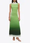 Simkhai Aldina Sleeveless Midi Dress In Green