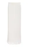 Simkhai Aldridge Knit Midi Skirt In White