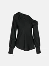 Simkhai 'alice' Black Acetate Blend Blouse In Black