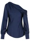 Simkhai Alice Navy Acetate Blend Blouse In Blue