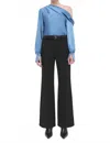 Simkhai Alice One Shoulder Long Sleeve Top In Celestial In Blue