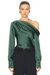 Simkhai Alice One Shoulder Top In Botanical