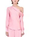 Simkhai Alice One Shoulder Top In Dusty Rose In Dusty Rose