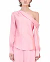 Simkhai Alice One Shoulder Top In Dusty Rose In Pink