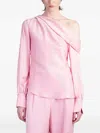 Simkhai Alice One Shoulder Top In Dusty Rose In Pink