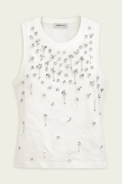 Simkhai Alistair Tank Top In White