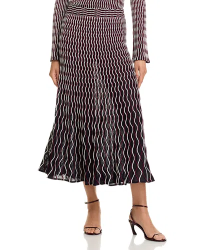 Simkhai Aliza Wavy Striped Skirt In Multi
