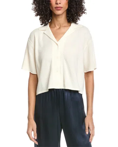 Simkhai Alma Cashmere Shirt In White