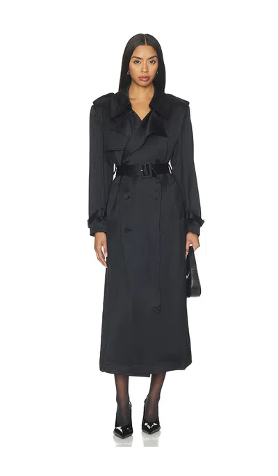Simkhai Alvida Belted Long Coat In Multi
