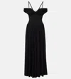 Simkhai Amarantha Off-shoulder Draped Jersey Maxi Dress In Black