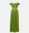 Simkhai Amarantha Draped Jersey Midi Dress
