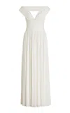 Simkhai Amarantha Off-the-shoulder Stretch-jersey Maxi Dress In White
