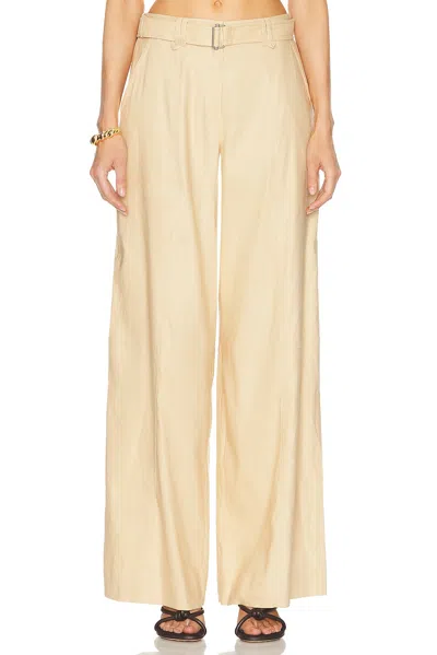 Simkhai Amaya Belted Pants In Natural