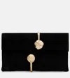 Simkhai Amaya Suede Clutch In Black