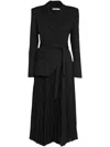 Simkhai Ambretta Crepe Combo Blazer Dress In Black