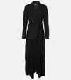Simkhai Ambretta Crepe Combo Blazer Dress In Black