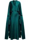Simkhai Amory Crepe Maxi Dress In Green