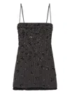 Simkhai Anden Embellished Mini Dress In Gray