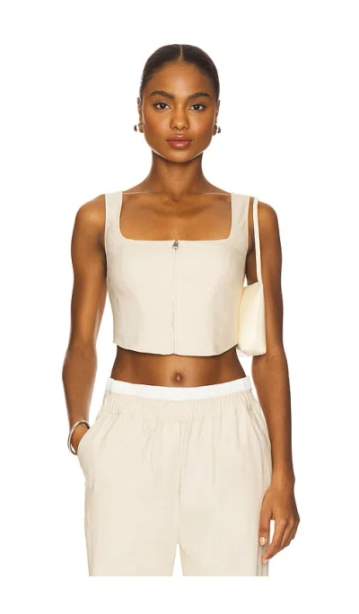 Simkhai Anderson Bustier Top In Sand