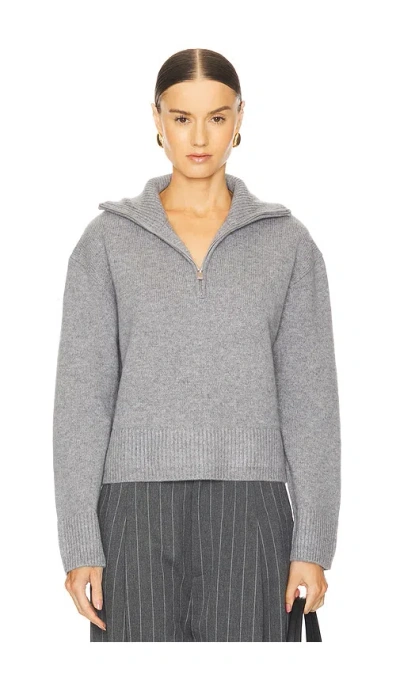 Simkhai Andes Half Zip Pullover In Grey