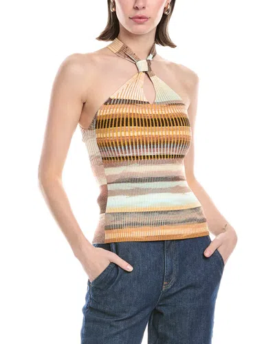 Simkhai Andrea Halter Knot Top In Multi