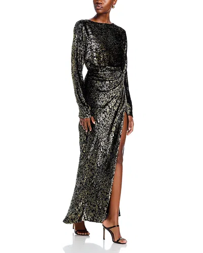 SIMKHAI ANGELIQUE METALLIC GOWN