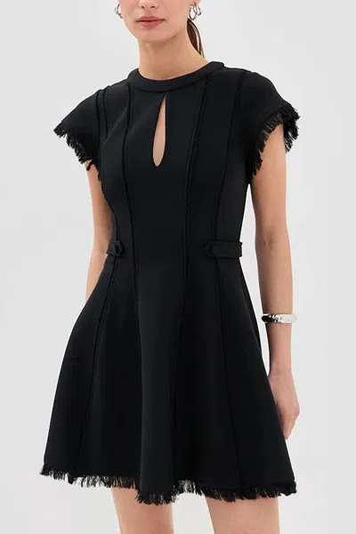 SIMKHAI ANIELLE MINI DRESS IN BLACK