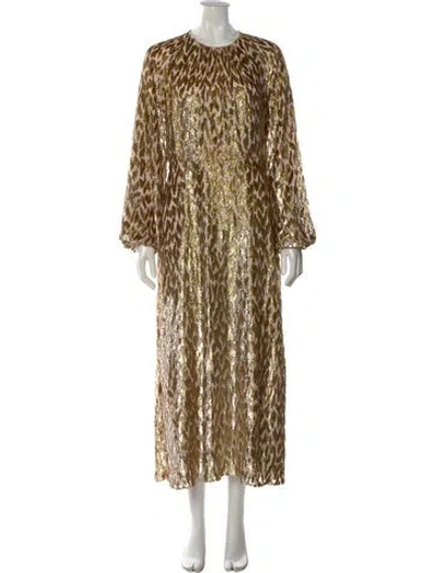 Pre-owned Simkhai Animal Print Long Dress