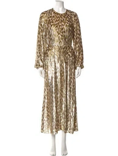 Pre-owned Simkhai Animal Print Long Dress W/ Tags