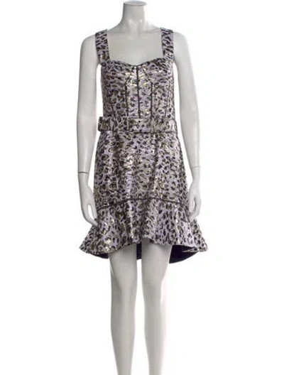 Pre-owned Simkhai Animal Print Mini Dress