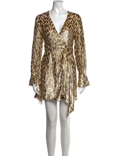 Pre-owned Simkhai Animal Print Mini Dress