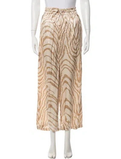 Pre-owned Simkhai Animal Print Pajamas In Neutrals