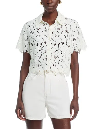 Simkhai Annabelle Lace Top In White