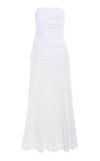 Simkhai Annalise Cotton Lace Midi Dress In White