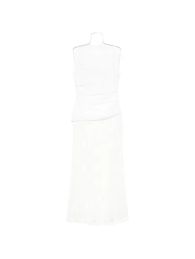 Simkhai Lace-trim Annalise Midi Dress In White