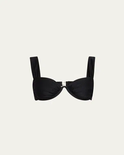 Simkhai Anniston Bikini Top In Black