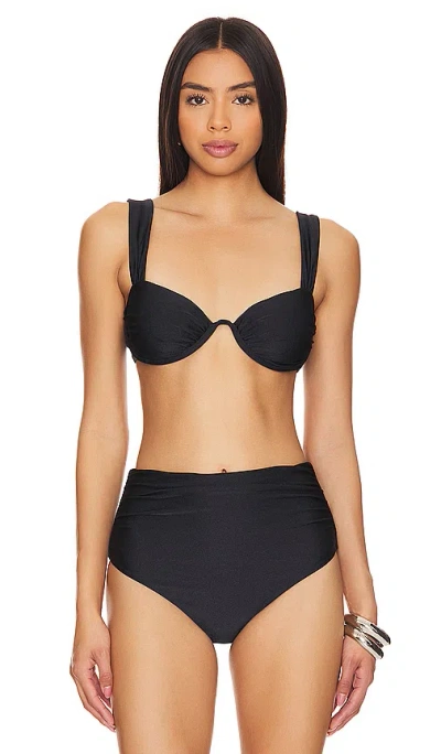 Simkhai Anniston Bikini Top In Black
