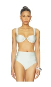 Simkhai Anniston Bikini Top In Blue