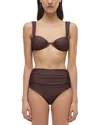 Simkhai Anniston Bikini Top In Chocolate In Brown