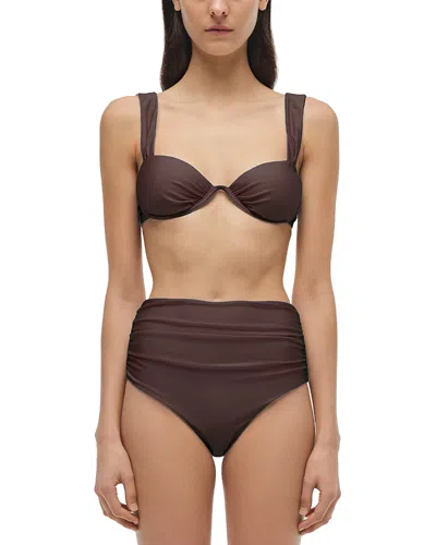 Simkhai Anniston Bikini Top In Brown